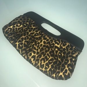 Cheetah clutch purse