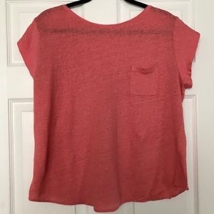 LOFT Linen Pink/Peach T-Shirt