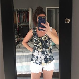 Banana Republic Floral Blouse
