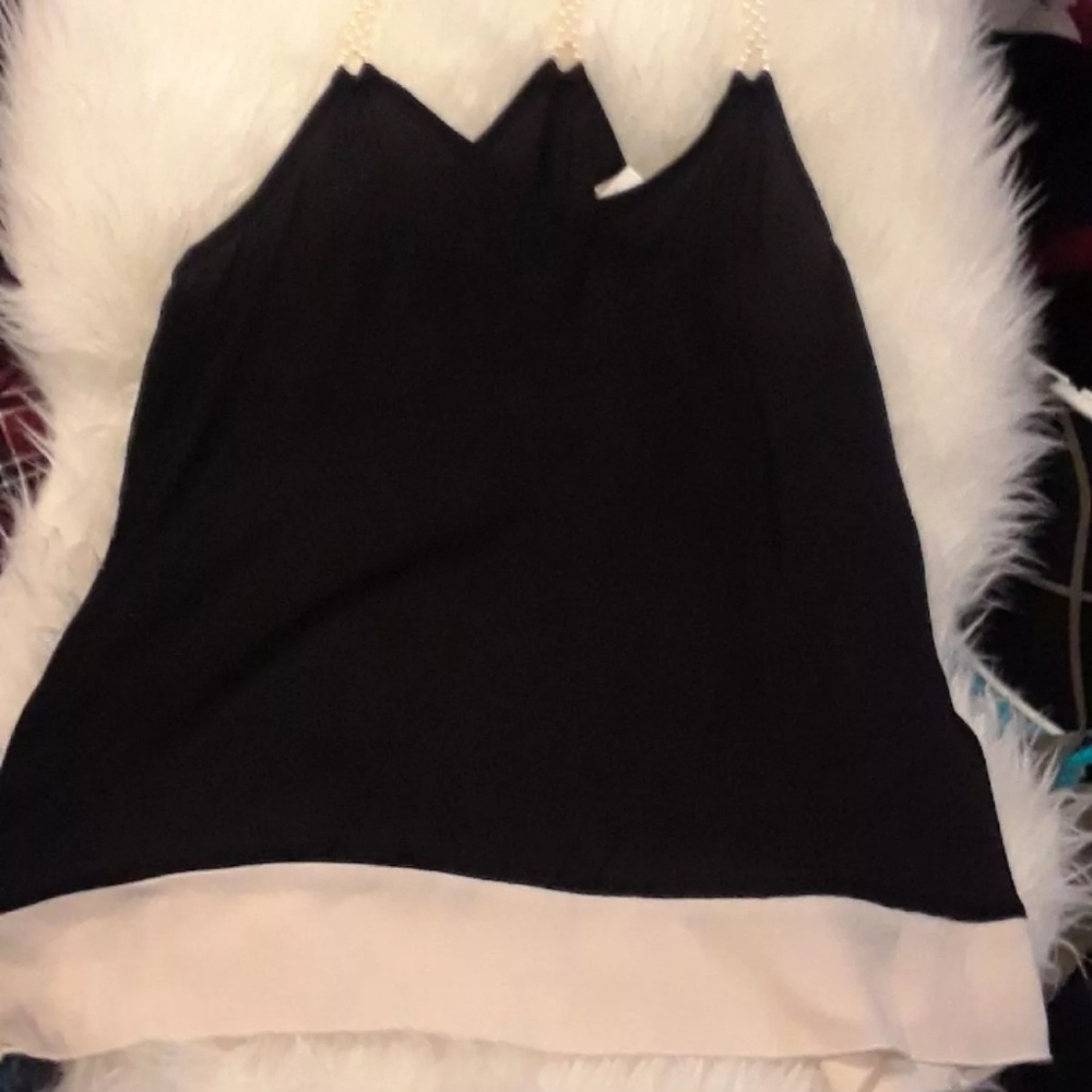 ❤Pearl black and white dress shirt❤