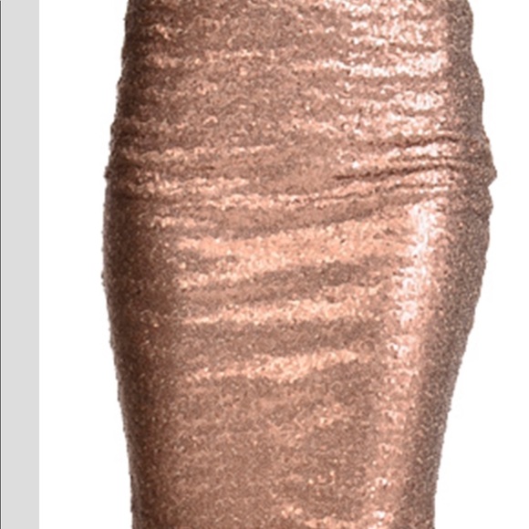 ✨BRONZE SEQUIN PENCIL SKIRT✨ - Picture 4 of 4