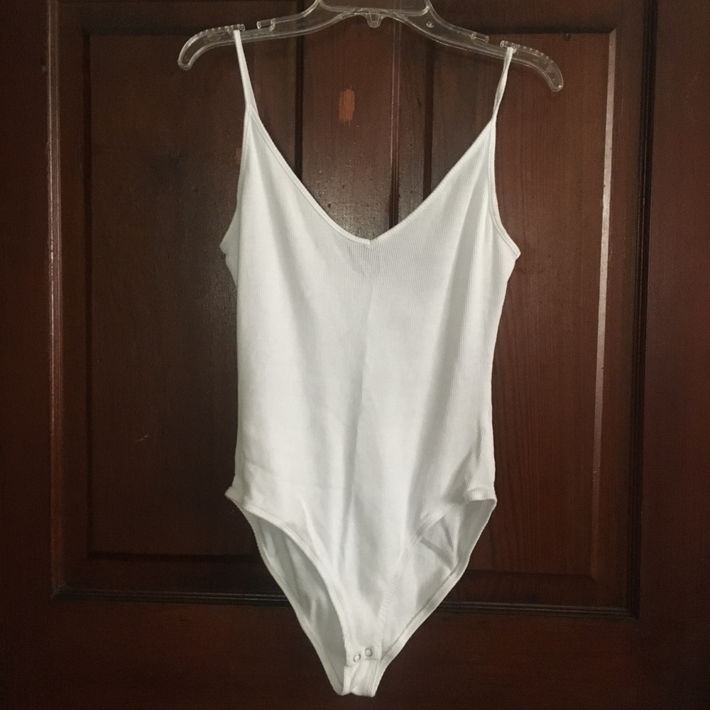 White Forever 21 body suit size M