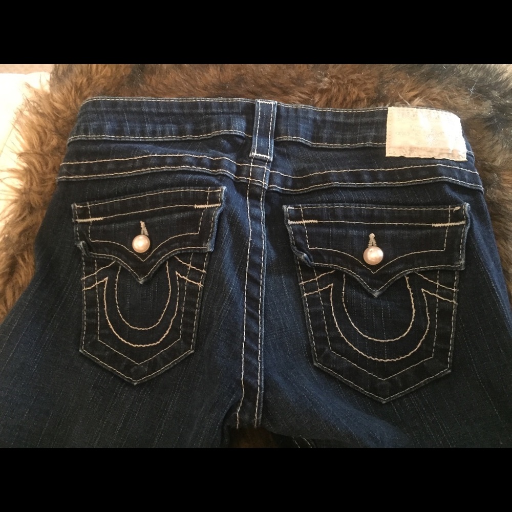 True Religion "Becky" Pearl Stud Size 26