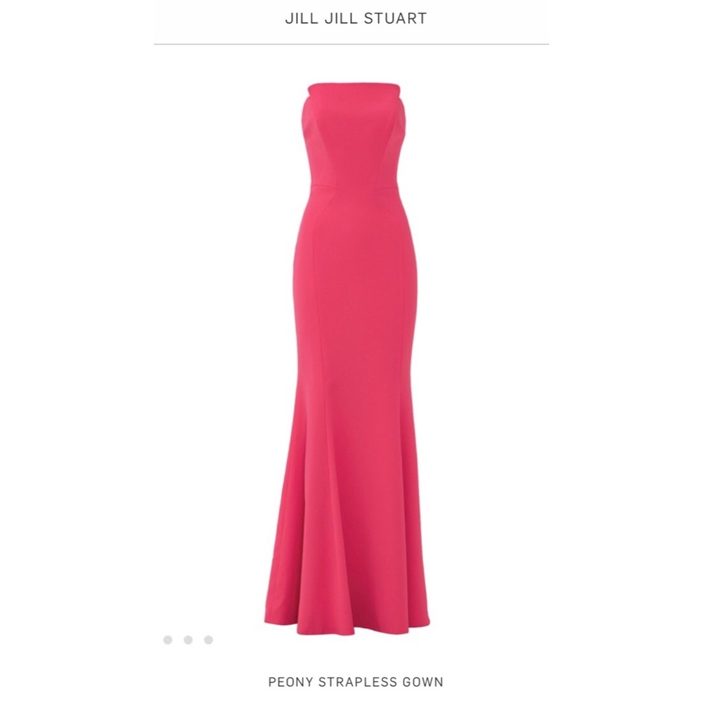 Pink Jill Jill Stuart Strapless Evening Gown