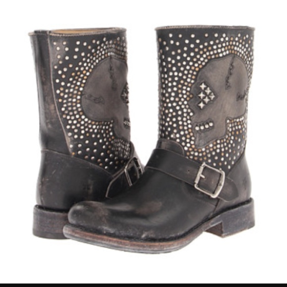 Frye Jenna Skull Boots
