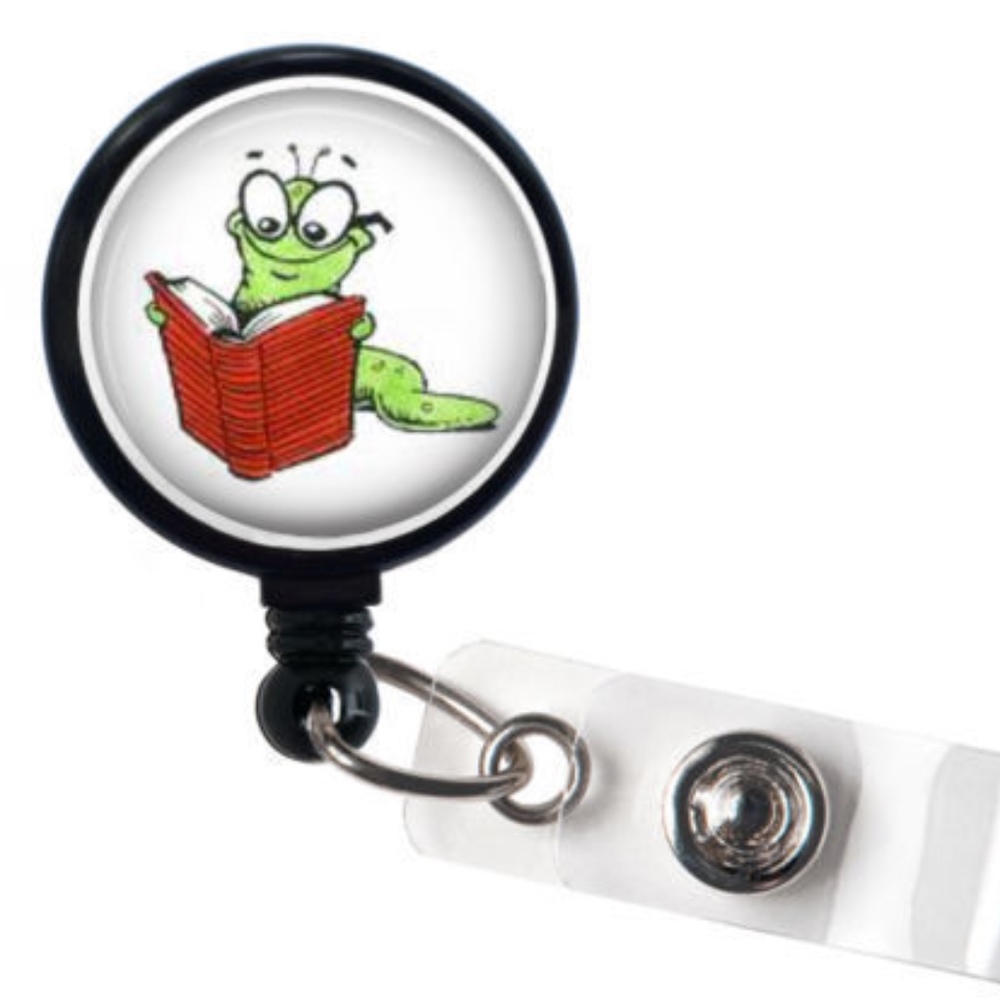 Bookworm id badge
