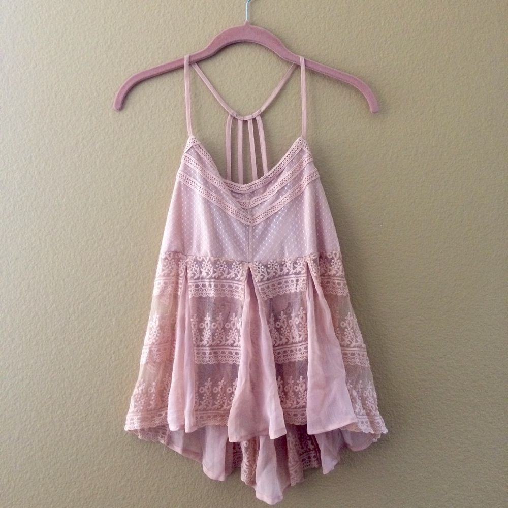 Peach prairie tunic top🌷✨💫
