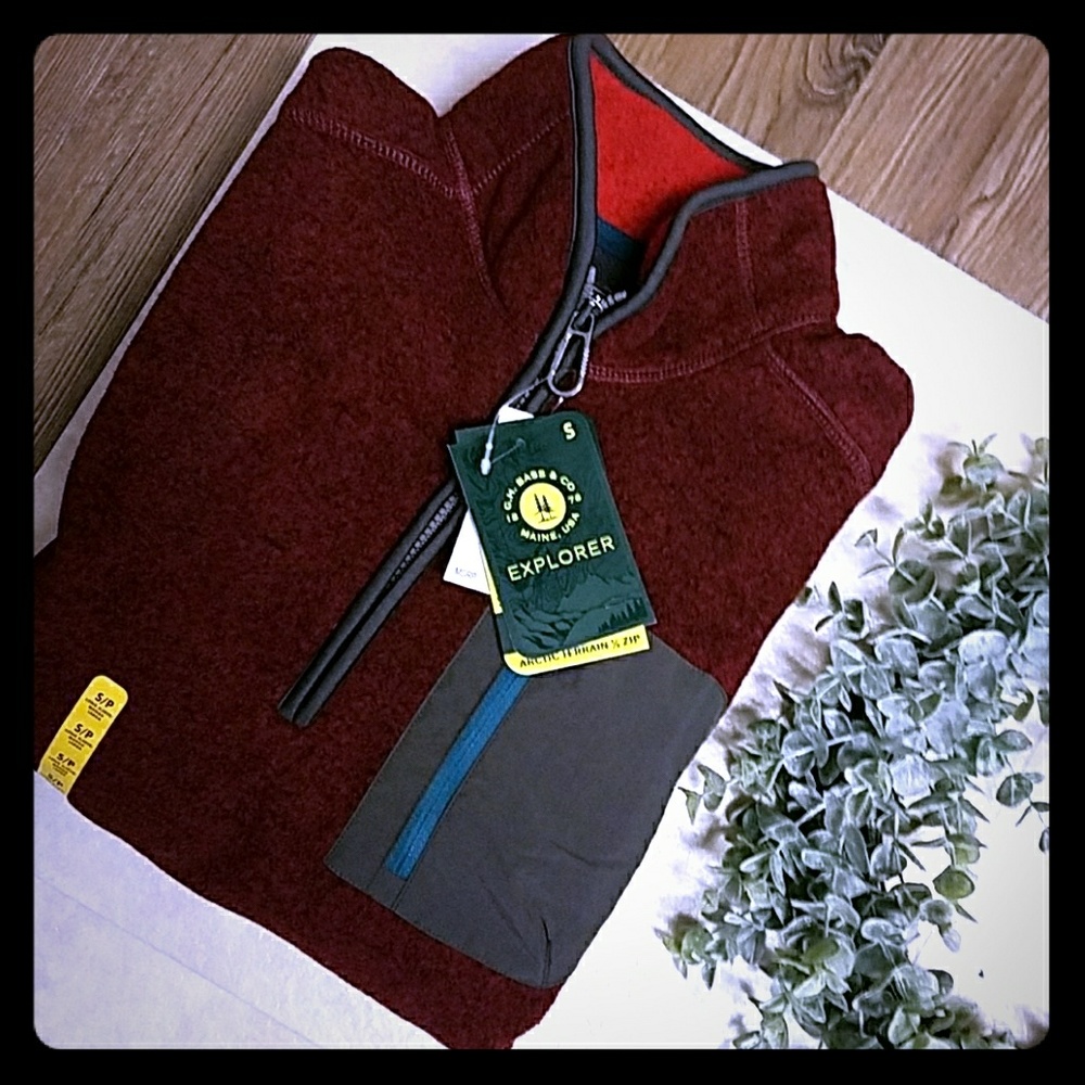 G.H. Bass & Co. Fleece 1/4 Zip Pullover {NWT}