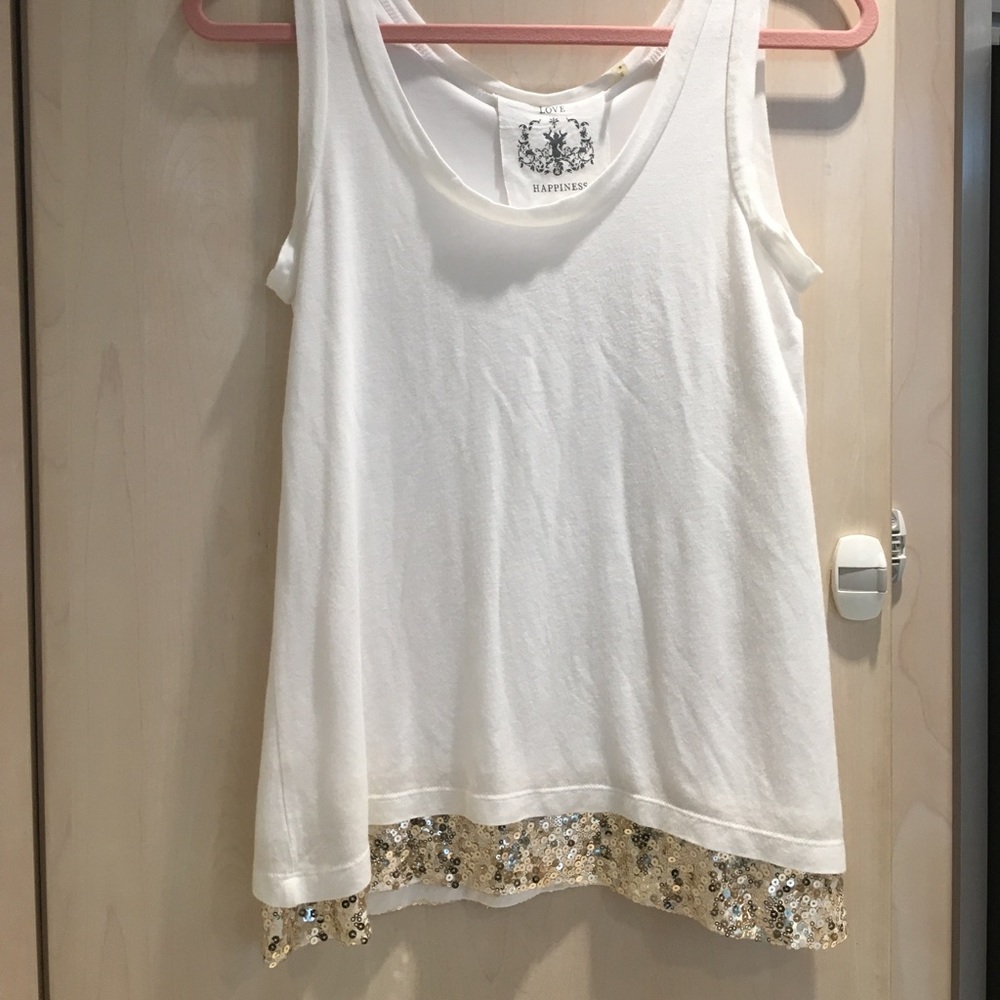 Love and Happiness sequined top