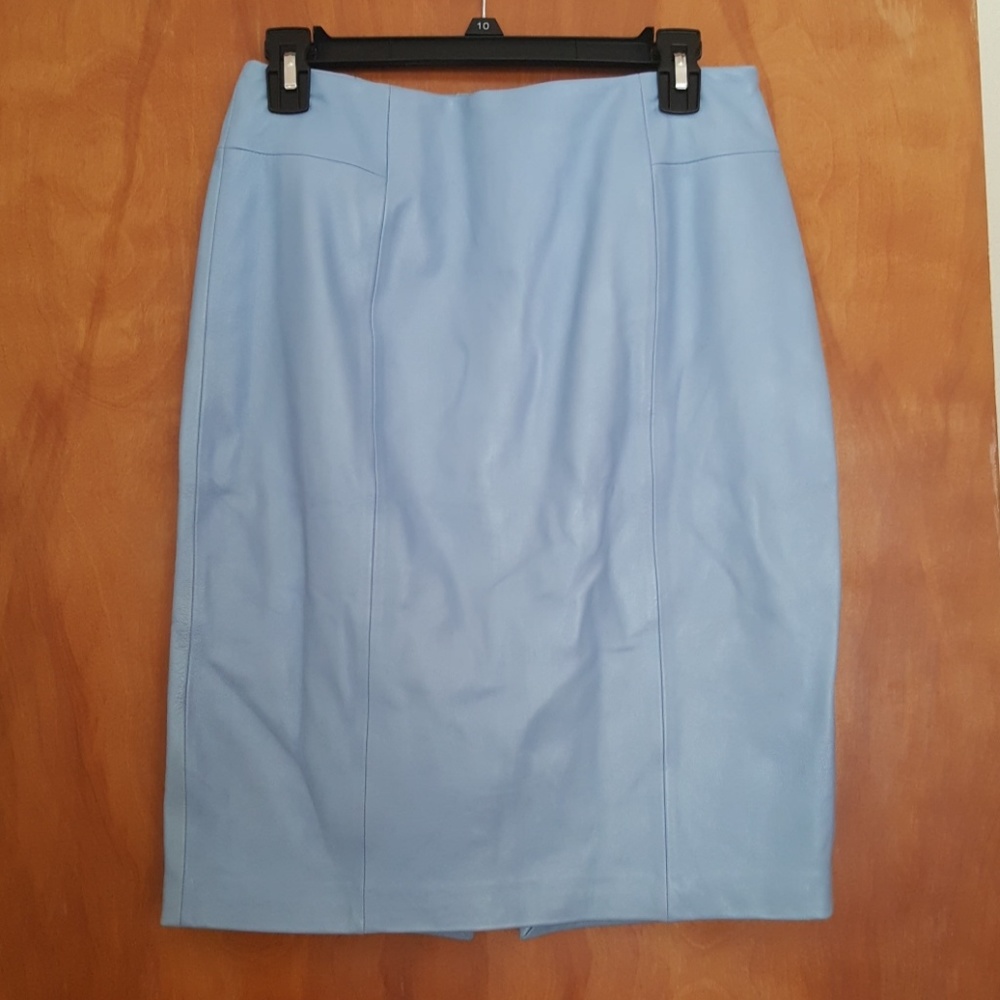 White House Black Market Leather skirt