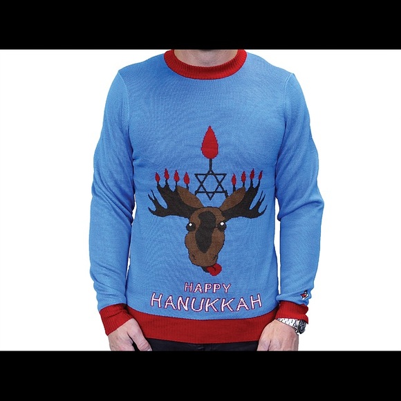 Happy Hanukkah Christmas Sweater! NWT - Picture 1 of 2