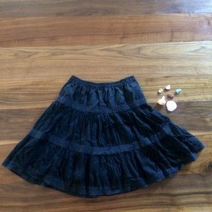 Black prairie girl high waisted skirt🌾🌼