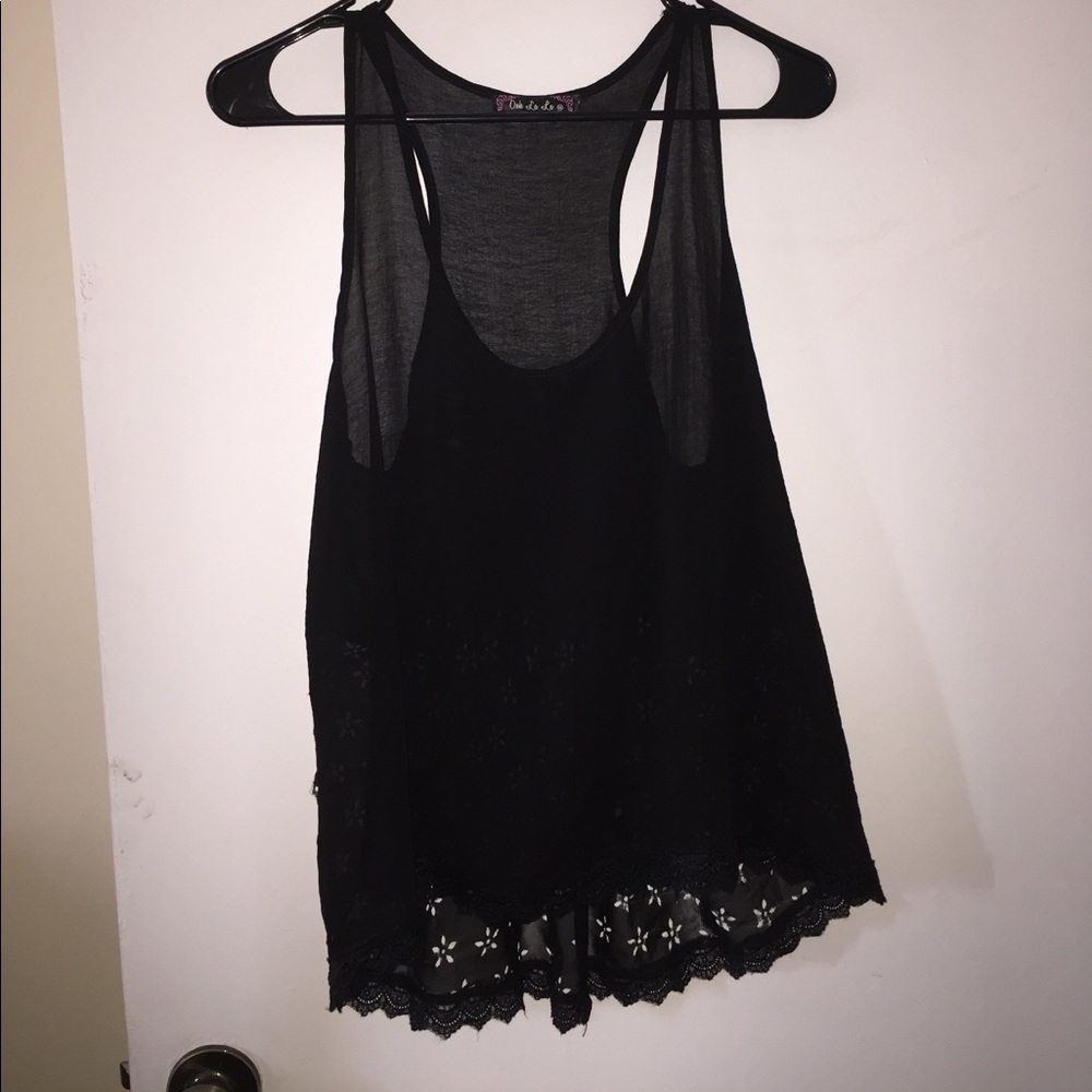 Sheer black tank