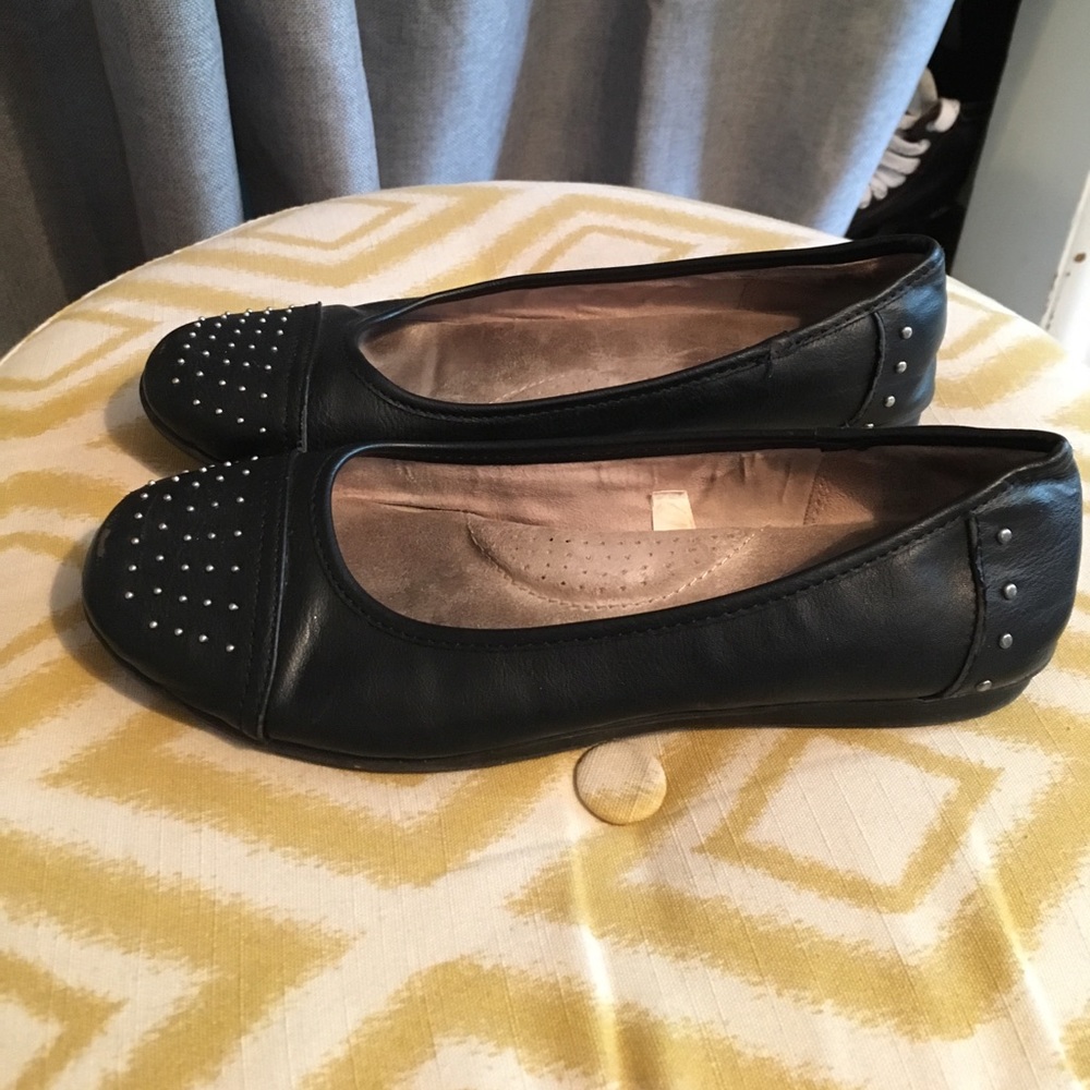 Merona Maegan Studded Black Flats