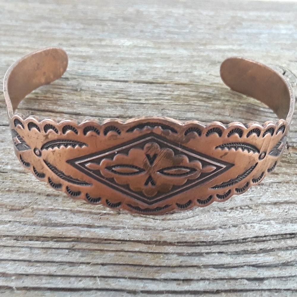solid copper cuff bracelet