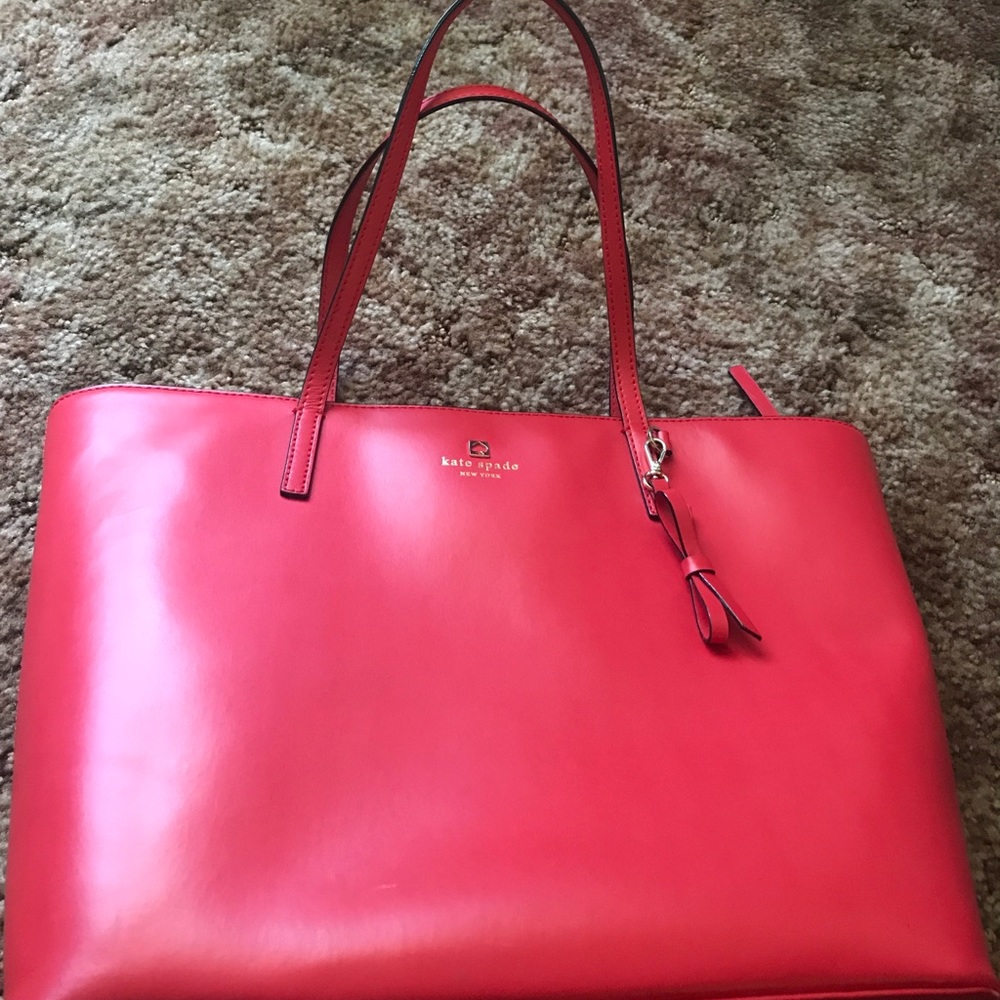 Kate Spade large red tote