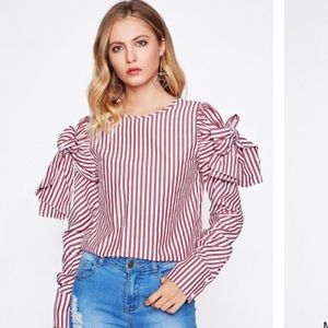 Trendy stripped blouse