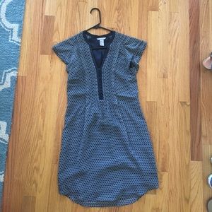 Dark blue patterned dress