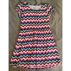 Girls' Chevron Print Dress Girls' Chevron Print Dress