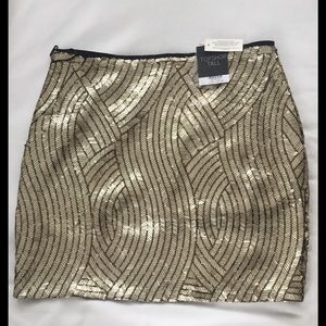 Topshop Tall Sequin Skirt