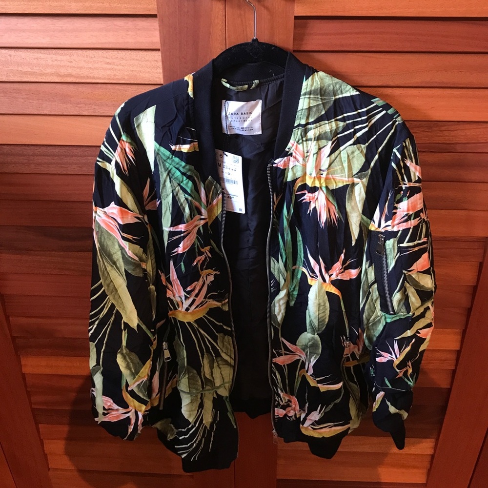 Zara tropical bomber