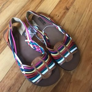 NWT Mossimo Multicolored woven Sandals
