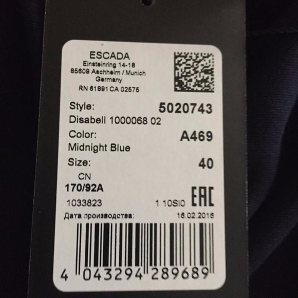 {NEW} Escada Disabell Style 5020743 Dress - Picture 4 of 8