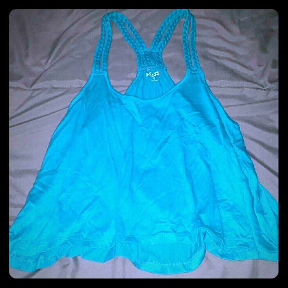 Teal crop top