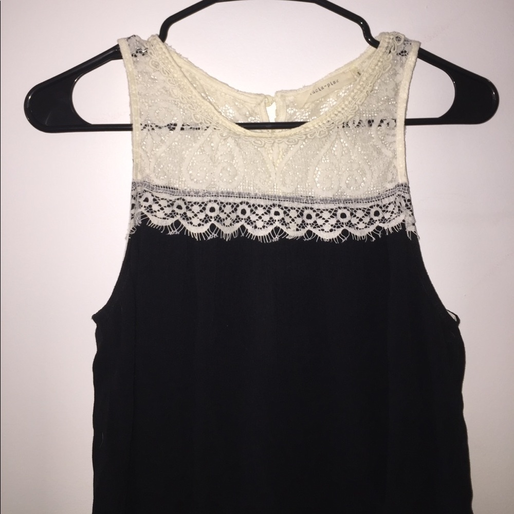 Black and white tank