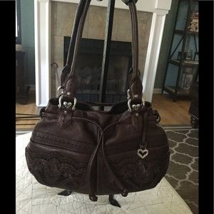 Brighton Bronze  leather handbag