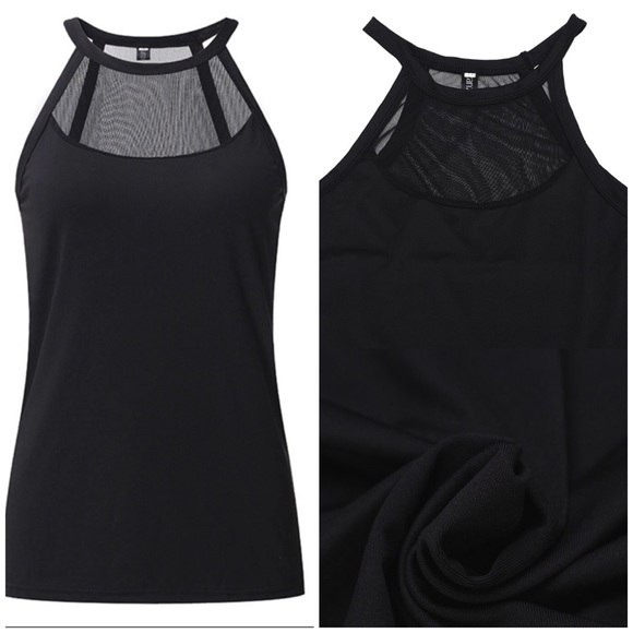 Fun & Sexy Black Top Mesh Sleeveless Tank Blouse - Picture 2 of 5
