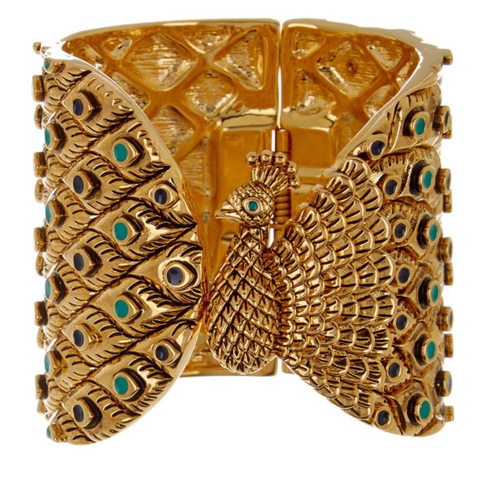House of Harlow 1960 Peacock Cuff