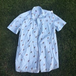Topman light blue and bald eagle button down