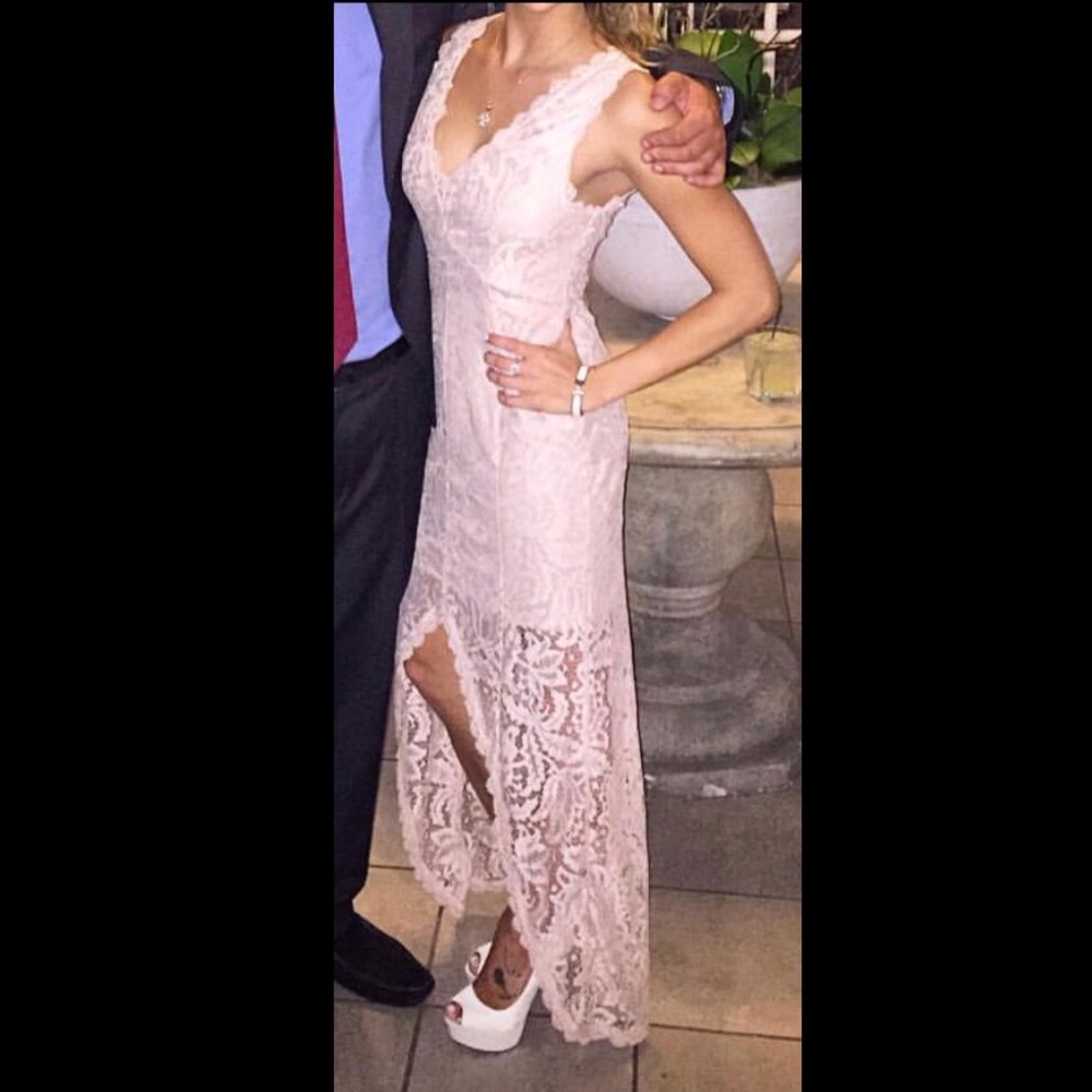 High Split Lace Dress