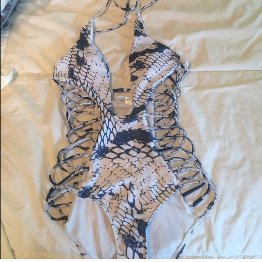 Snake skin one piece