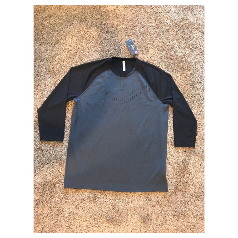 Mens Under Armour 3/4 Sleeve HeatGear Dri-Fit!