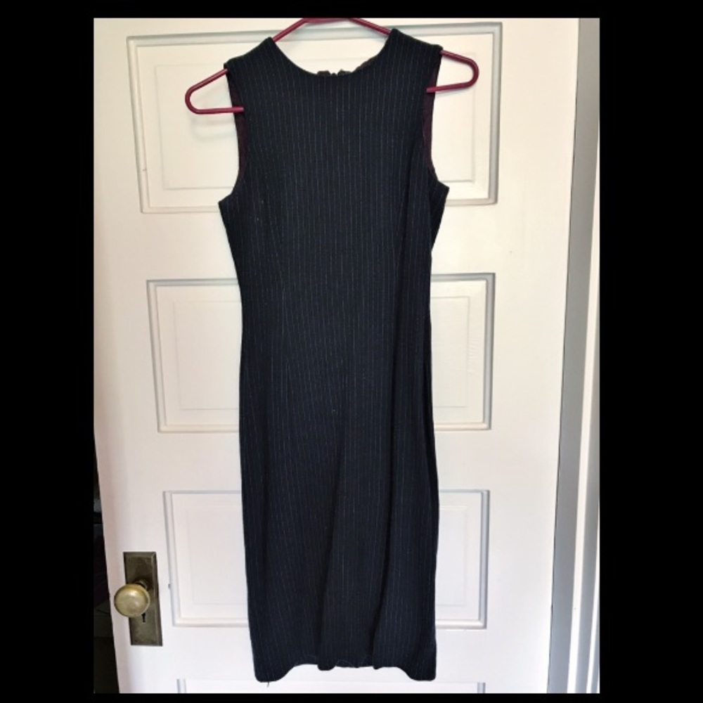Vintage Oscar De La Renta pinstripe dress