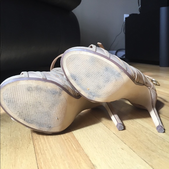 EUC Steve Madden nude strappy look heels - Picture 3 of 5