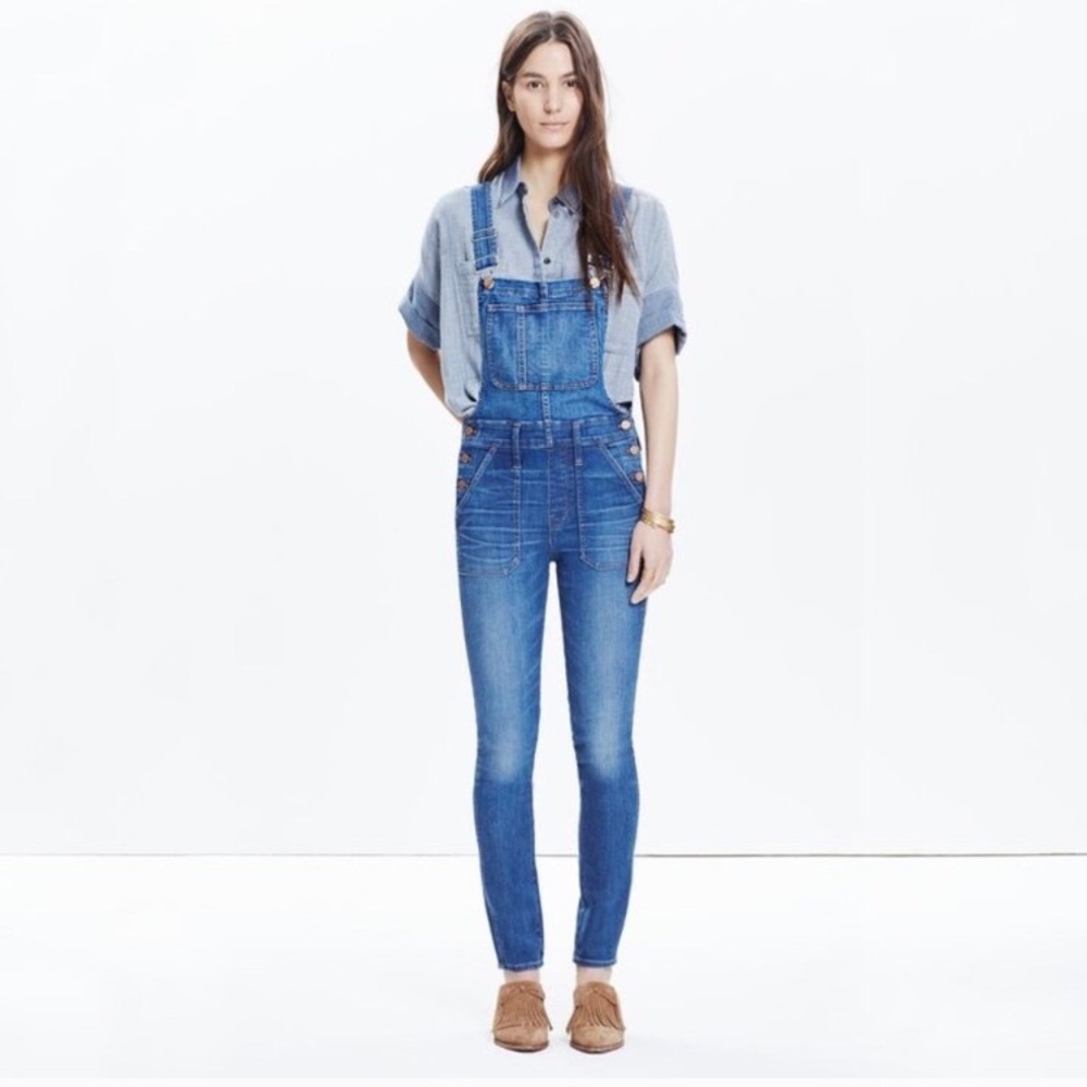 Madewell skinny overalls