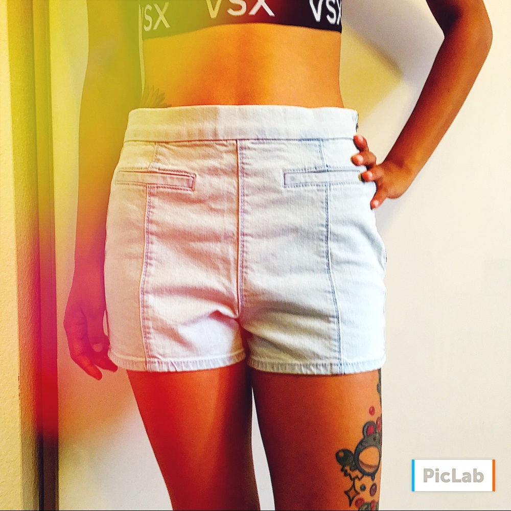 NWOT Hollister Light Blue High Waisted Shorts