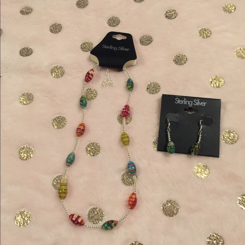 NWT necklace and earrings set