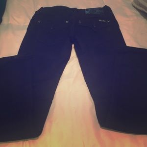Black skinny miss me jeans size 26