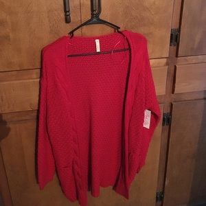Red sweater, small/medium