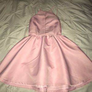 Dainty Hooligan Backless Pink Dress