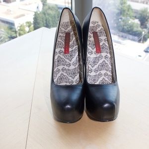 Bordello Platform Pump-Black-Size 5.5