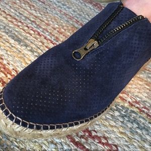 Eric Michael blue suede 39 (more like 8 1/2).