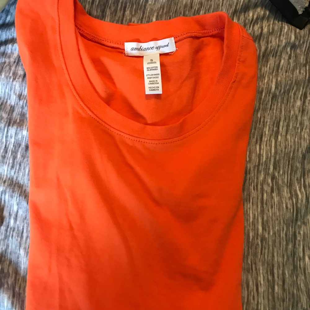 Multiple Different color V and Crew shirts & tanks