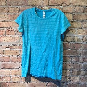 lululemon athletica Tops - Lululemon blue s/s run swiftly top sz 12 54401 lululemon athletica Tops - Lululemon blue s/s run swiftly top sz 12 54401