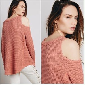 Free People Sunset Open Shoulder Pullover