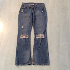 Abercrombie and Fitch distressed jeans Abercrombie and Fitch distressed jeans